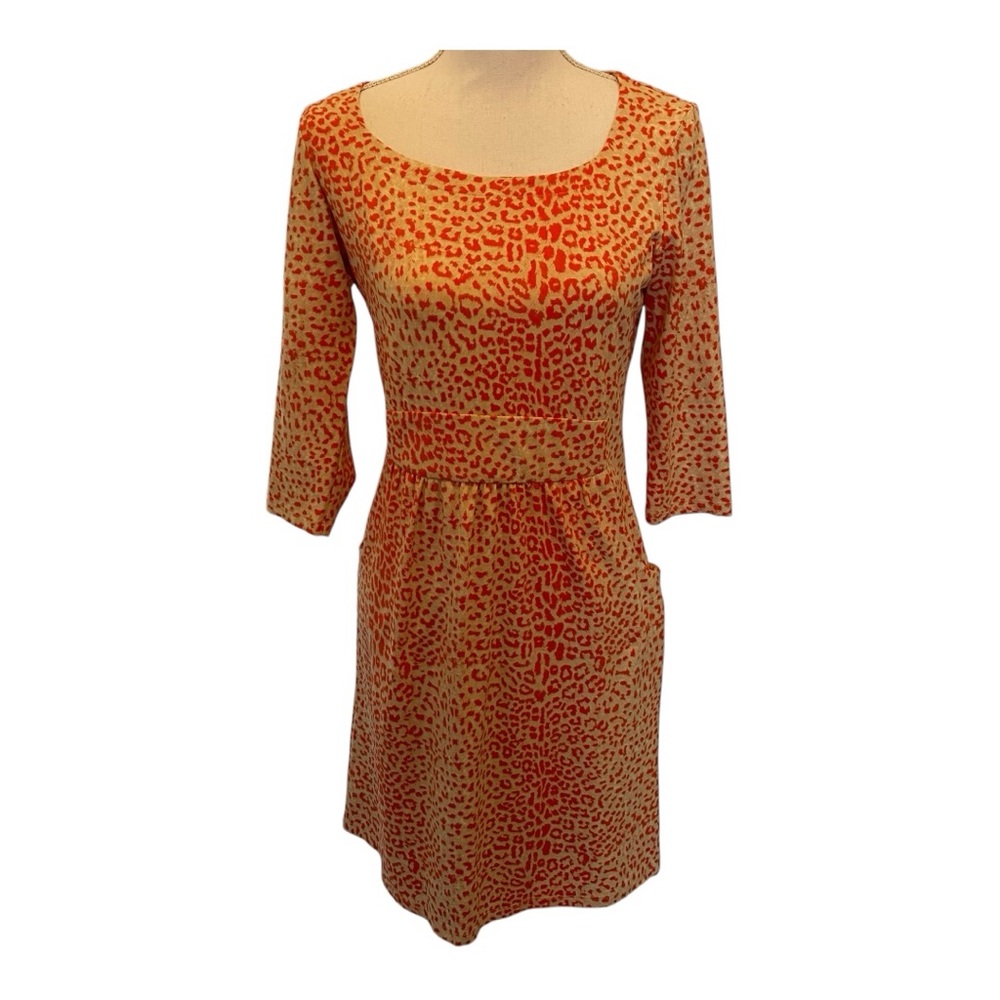 J. McLaughlin Emma Catalina cloth cheetah print dress